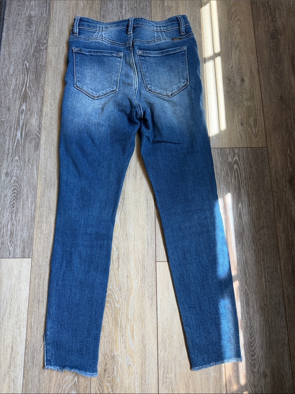 KanCan Dark Blue Distressed Skinny Jeans - Picture 5 of 5